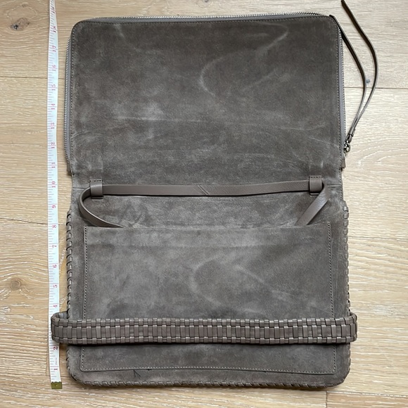 Allsaints suede clutch, shoulder or crossbody bag - Picture 4 of 14